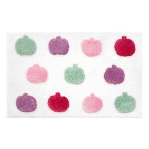 Avanti Linens Allover Pumpkins Rug in White Multi NEW